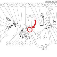 Interruptor paro original motocultor Benassi MF 226 H 2