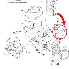 Deposito de combustible Original cortacésped Stiga XC43 2