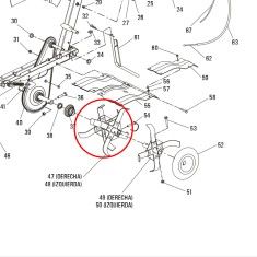 Tercera fresa derecha Original Motoazada Omega Le mans 850L 2