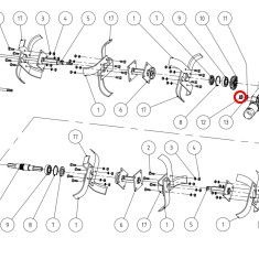 Cuchilla Izquierda Original  Motocultor Benassi  MF 226 H 2